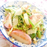 ❤白菜と小松菜と蒲鉾の卵炒め❤
